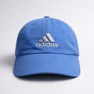 Adidas Blue Adjustable Strapback Hat Embroidered Logo OSFM